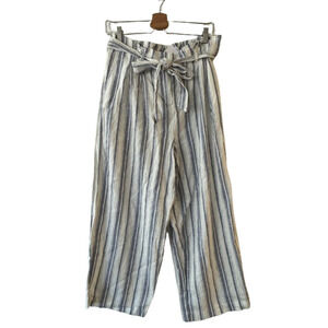 Philosophy Linen Blend Stripe Wide Leg Pants NWT